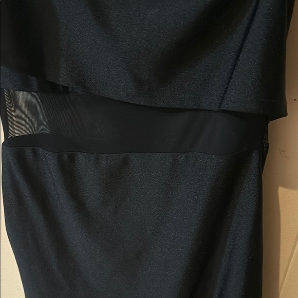 Camille La Vie Black One Shoulder Ruffled Cocktail Dress - Picture 3 of 8